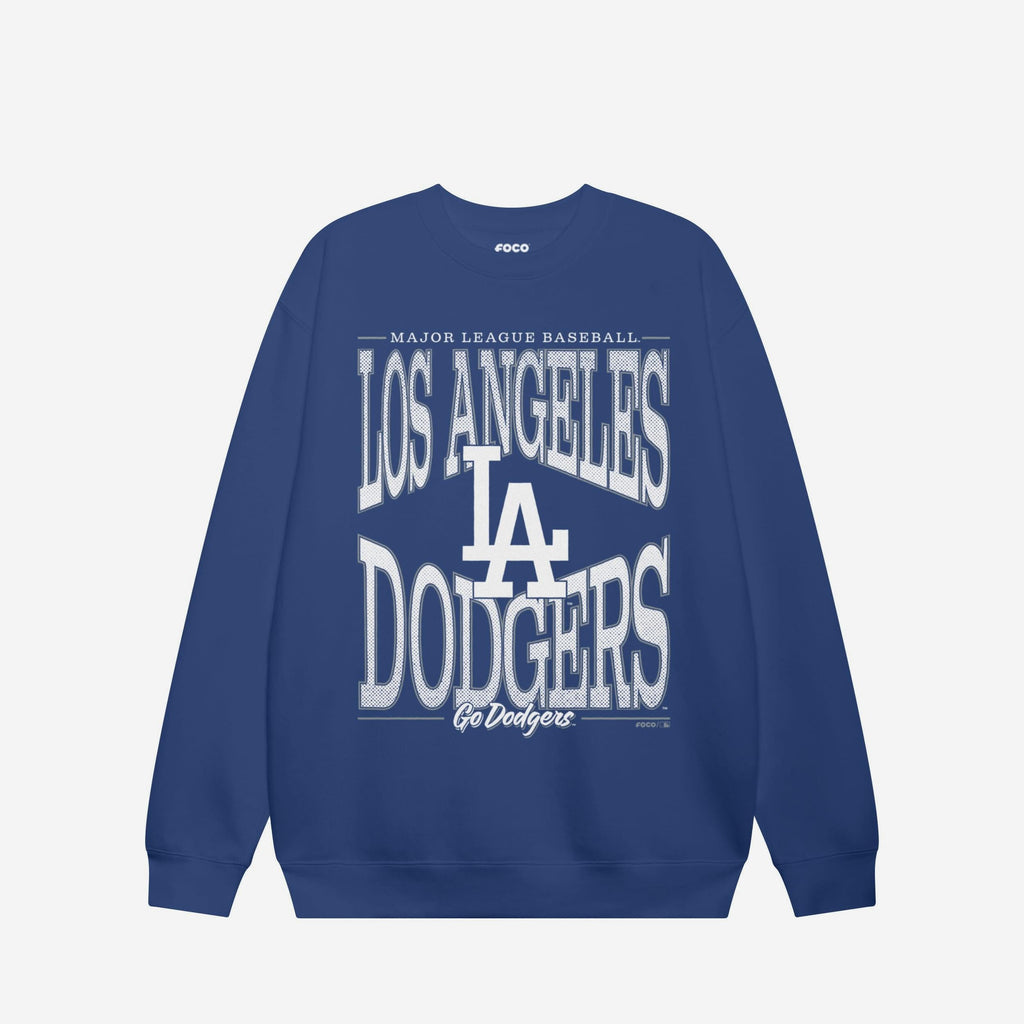 Los Angeles Dodgers Diamond Dynasty Crew Neck Sweatshirt FOCO S - FOCO.com