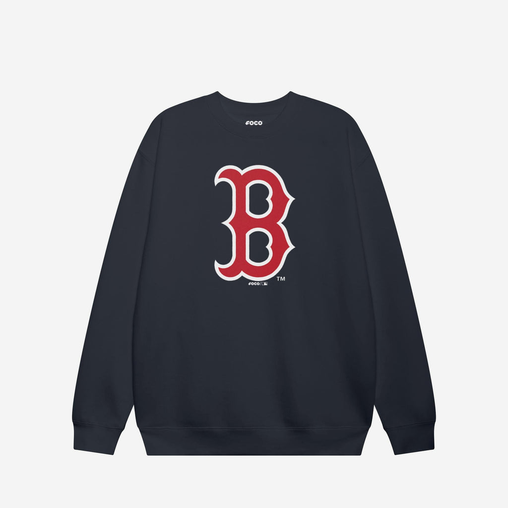 Boston Red Sox Primary Logo Crew Neck Sweatshirt FOCO Navy S - FOCO.com