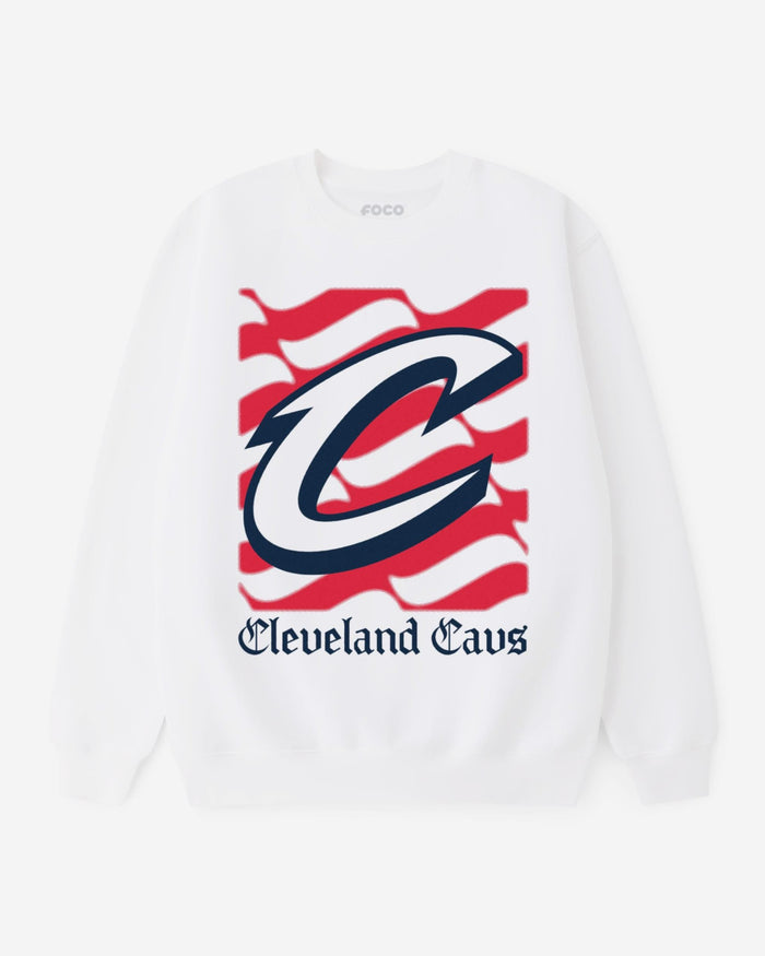 Cleveland Cavaliers American Heritage Wordmark Crew Neck Sweatshirt FOCO S - FOCO.com