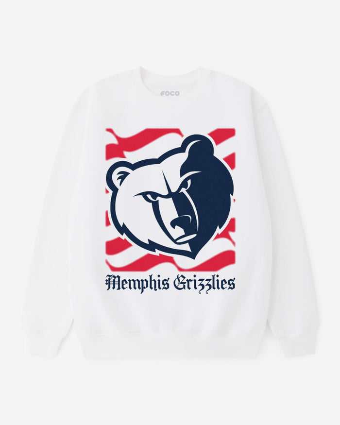 Memphis Grizzlies American Heritage Wordmark Crew Neck Sweatshirt FOCO S - FOCO.com