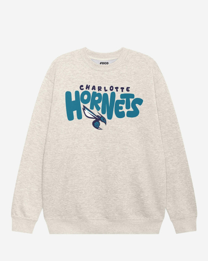Charlotte Hornets Bubble Crew Neck Sweatshirt FOCO S - FOCO.com