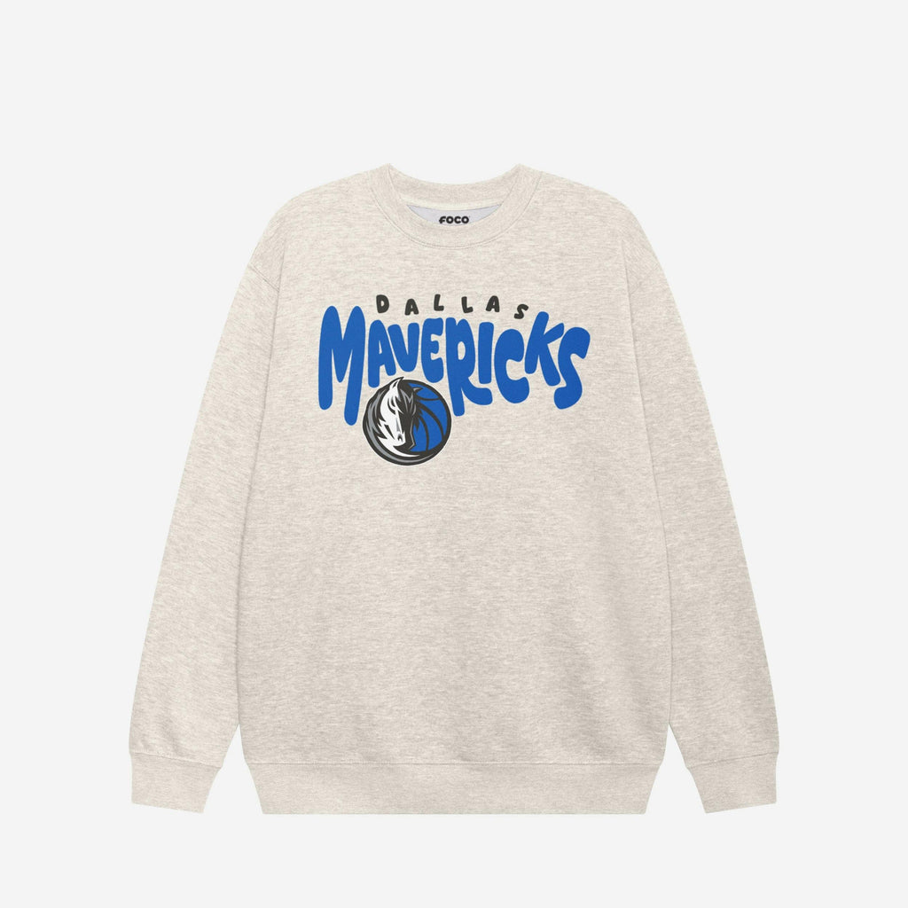Dallas Mavericks Bubble Crew Neck Sweatshirt FOCO S - FOCO.com