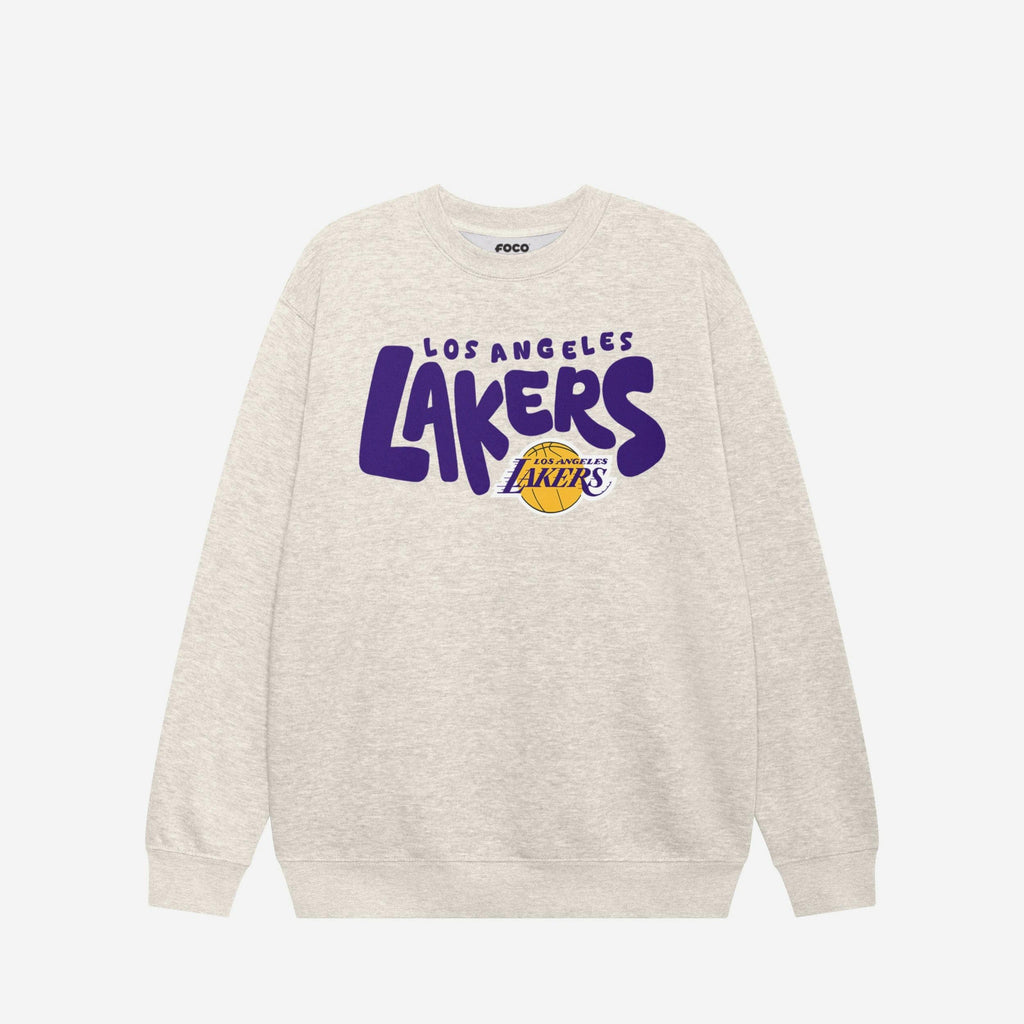 Los Angeles Lakers Bubble Crew Neck Sweatshirt FOCO S - FOCO.com