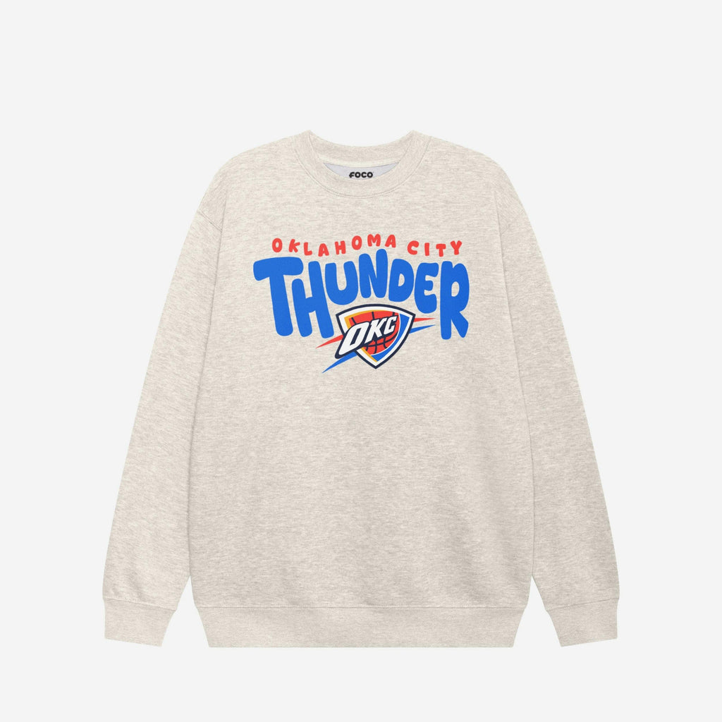 Oklahoma City Thunder Bubble Crew Neck Sweatshirt FOCO S - FOCO.com