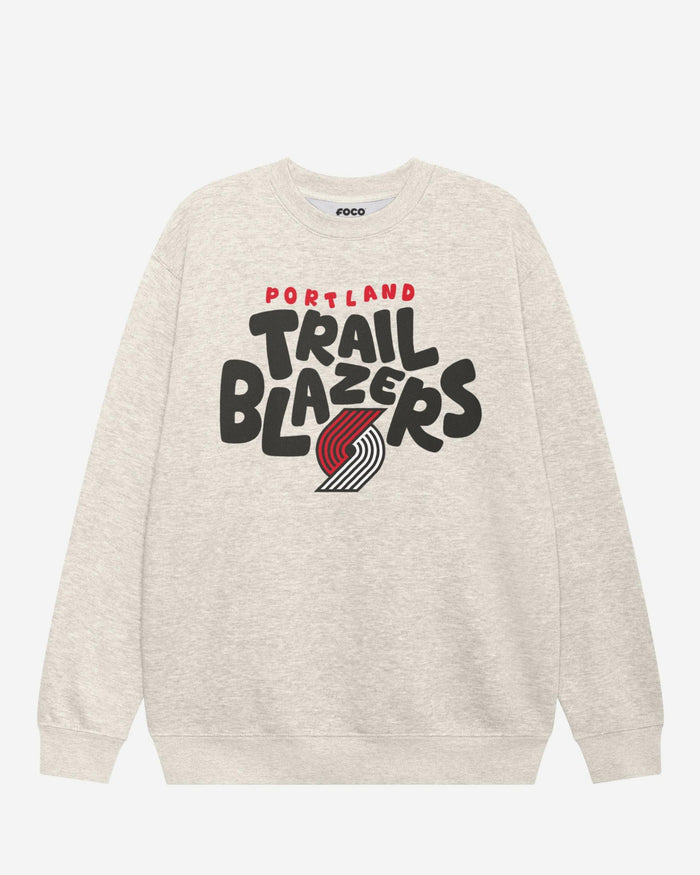 Portland Trail Blazers Bubble Crew Neck Sweatshirt FOCO S - FOCO.com