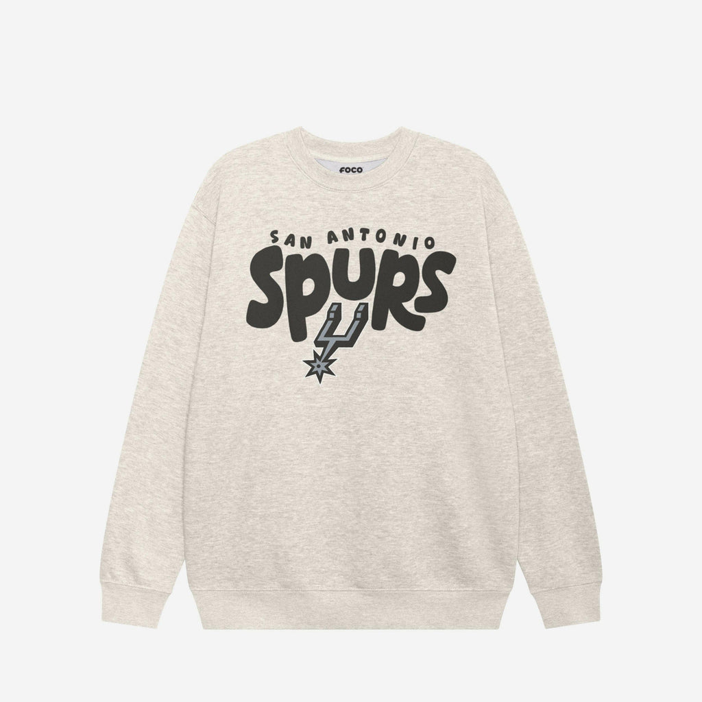 San Antonio Spurs Bubble Crew Neck Sweatshirt FOCO S - FOCO.com