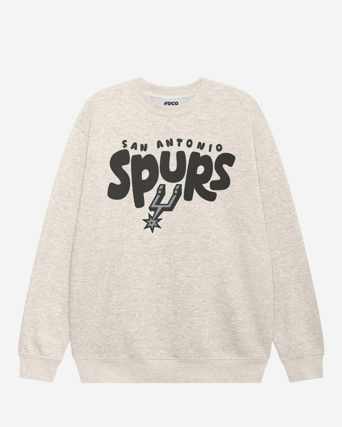 San Antonio Spurs Bubble Crew Neck Sweatshirt FOCO S - FOCO.com