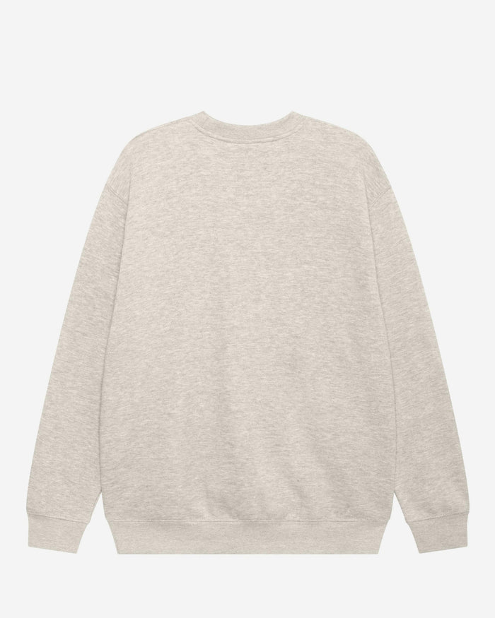 Minnesota Timberwolves Candy Heart Crew Neck Sweatshirt FOCO Oatmeal Heather S - FOCO.com