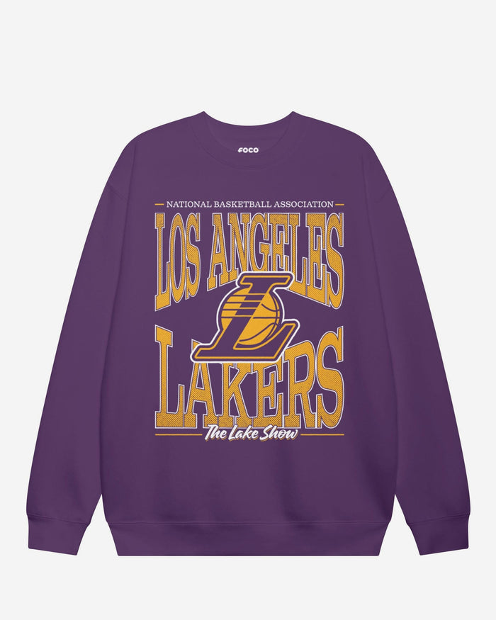 Los Angeles Lakers Diamond Dynasty Crew Neck Sweatshirt FOCO S - FOCO.com