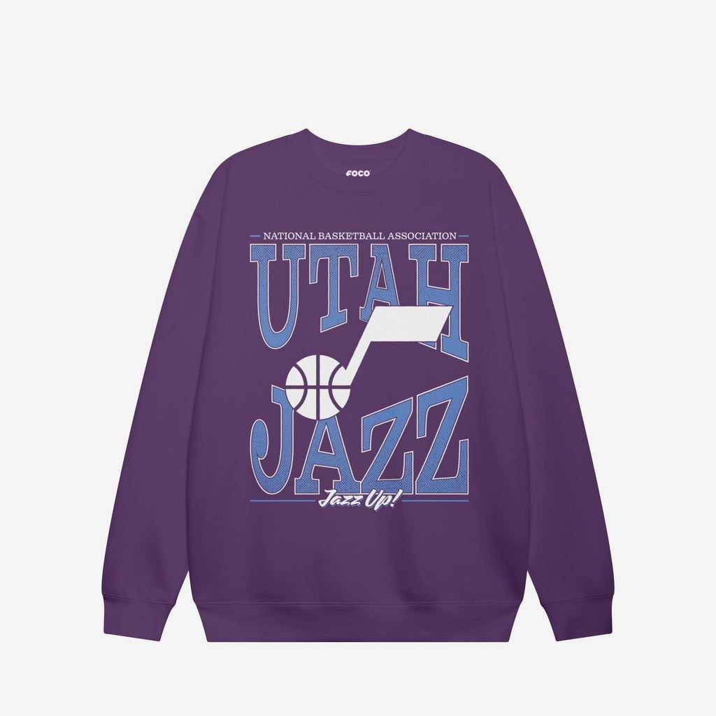 Utah Jazz Diamond Dynasty Crew Neck Sweatshirt FOCO S - FOCO.com