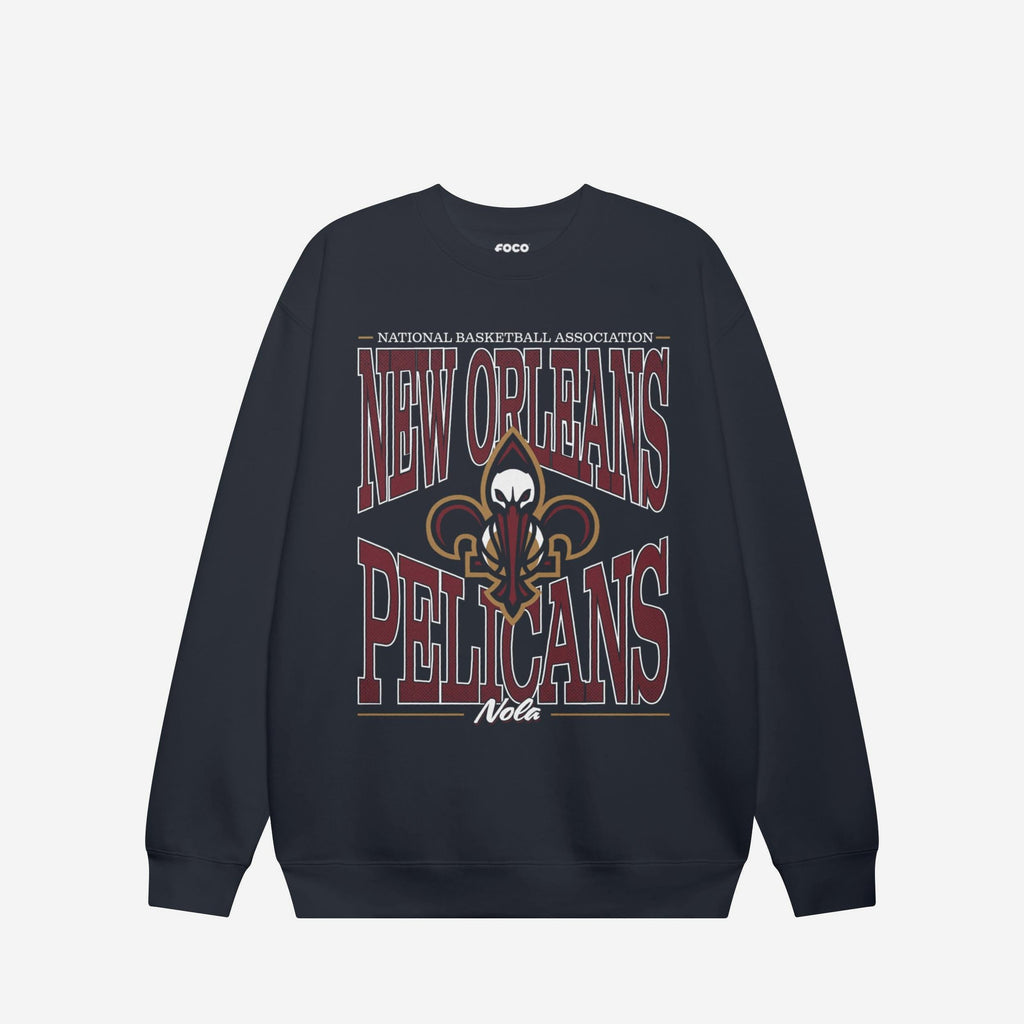 New Orleans Pelicans Diamond Dynasty Crew Neck Sweatshirt FOCO S - FOCO.com