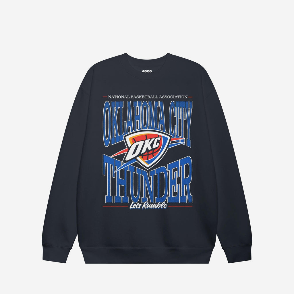 Oklahoma City Thunder Diamond Dynasty Crew Neck Sweatshirt FOCO S - FOCO.com