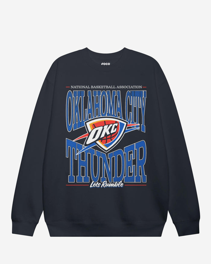 Oklahoma City Thunder Diamond Dynasty Crew Neck Sweatshirt FOCO S - FOCO.com