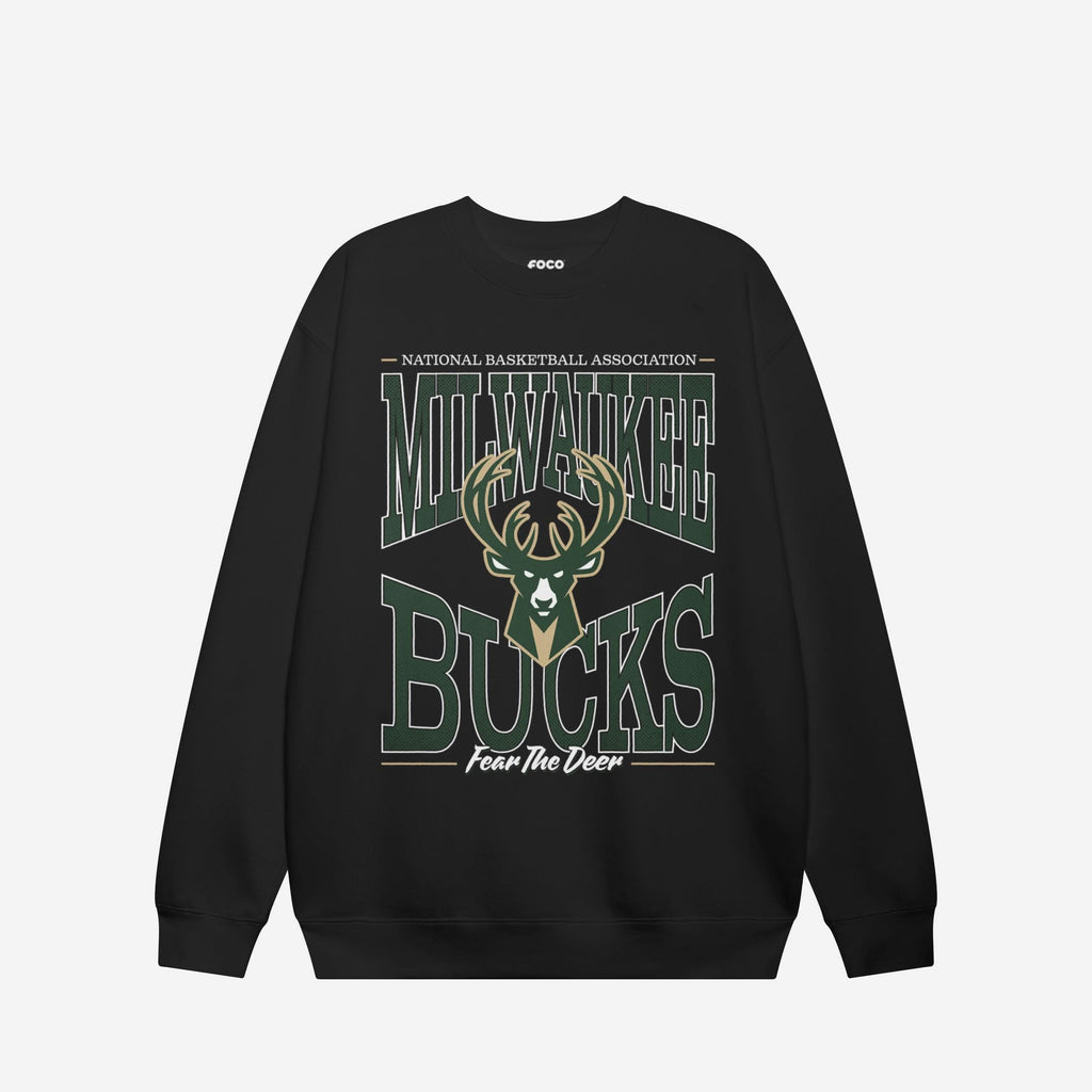 Milwaukee Bucks Diamond Dynasty Crew Neck Sweatshirt FOCO S - FOCO.com