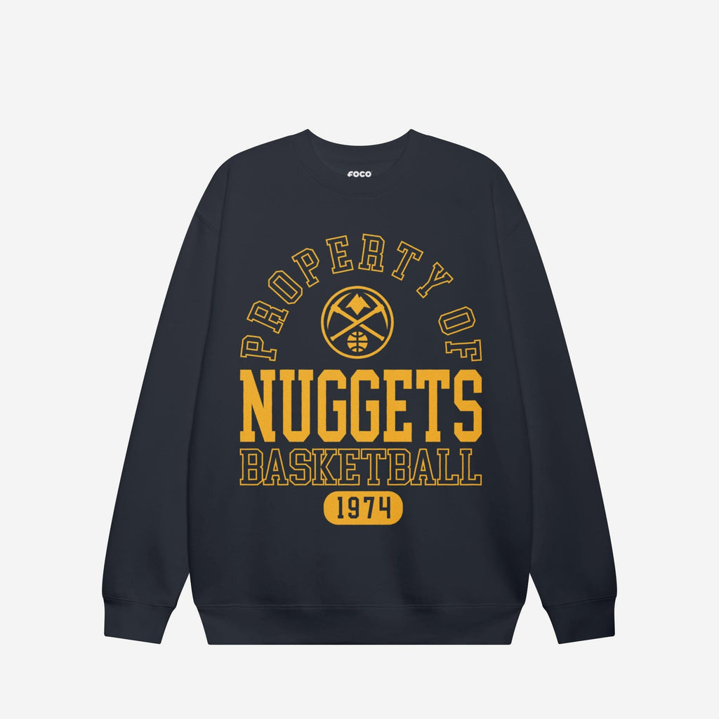 Denver Nuggets Property Of Crew Neck Sweatshirt FOCO S - FOCO.com