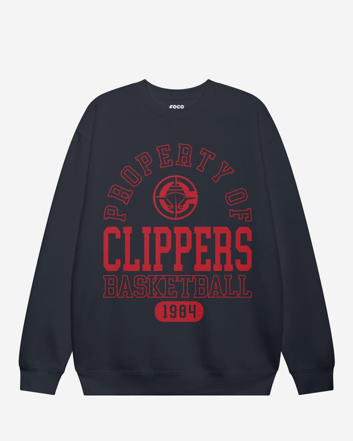 Los Angeles Clippers Property Of Crew Neck Sweatshirt FOCO S - FOCO.com