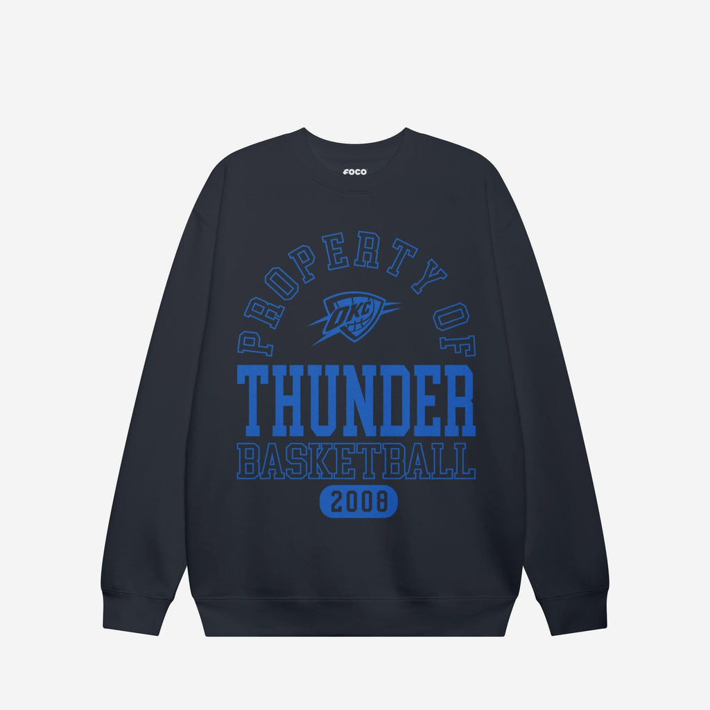 Oklahoma City Thunder Property Of Crew Neck Sweatshirt FOCO S - FOCO.com