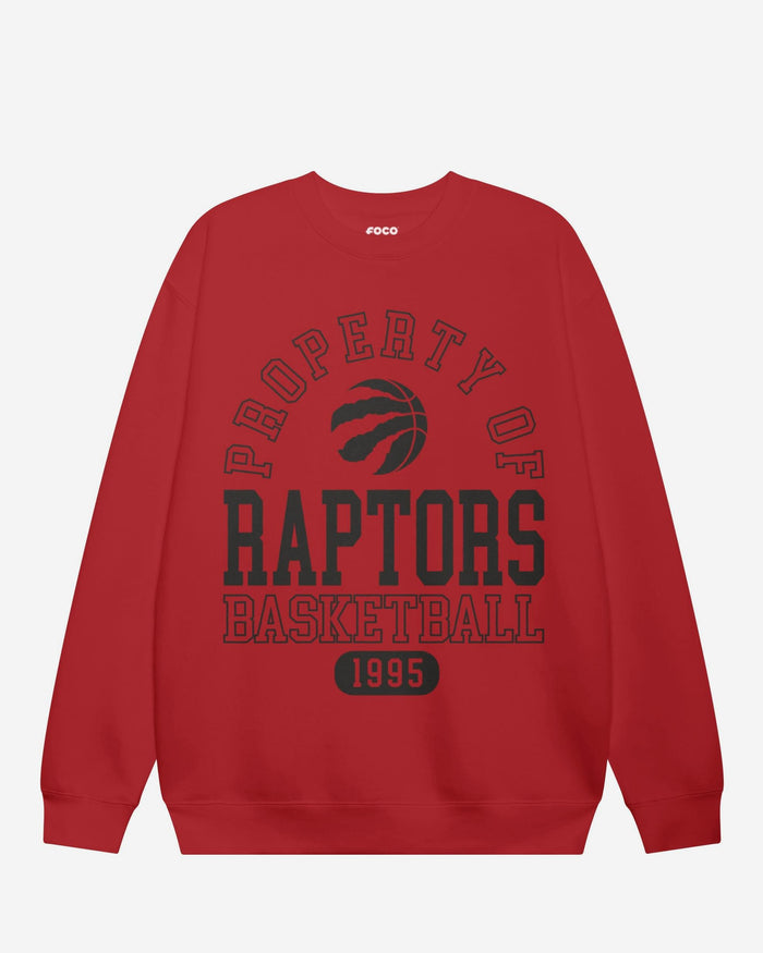 Toronto Raptors Property Of Crew Neck Sweatshirt FOCO S - FOCO.com