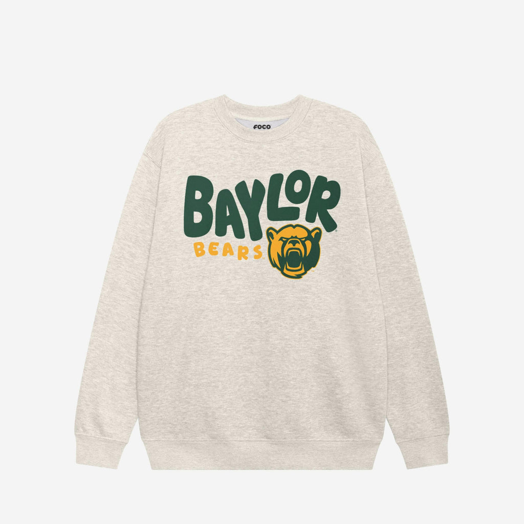 Baylor Bears Bubble Crew Neck Sweatshirt FOCO S - FOCO.com