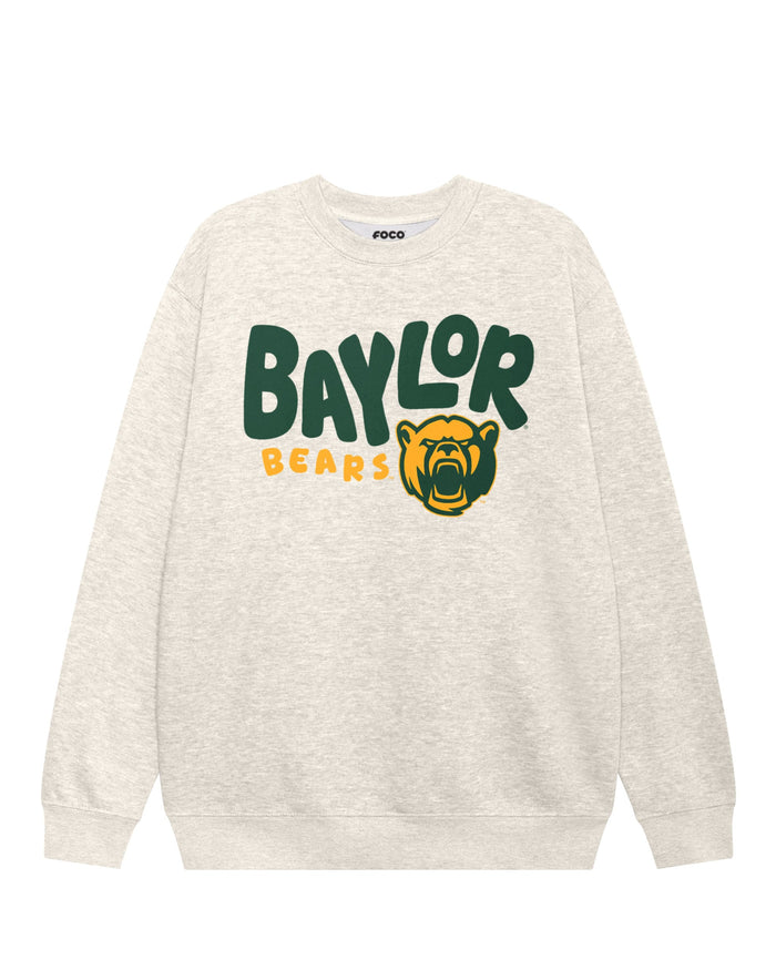 Baylor Bears Bubble Crew Neck Sweatshirt FOCO S - FOCO.com