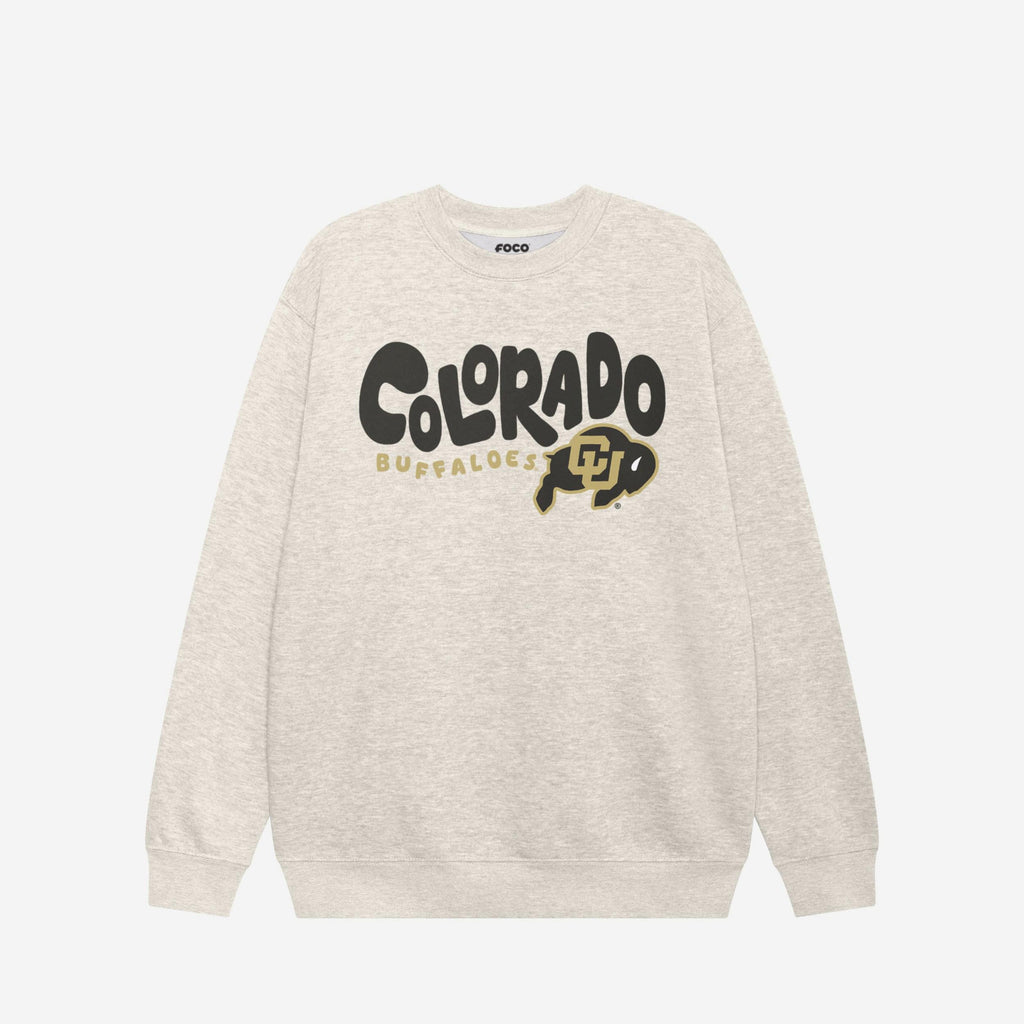 Colorado Buffaloes Bubble Crew Neck Sweatshirt FOCO S - FOCO.com