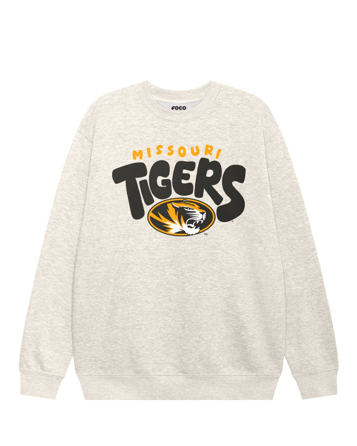 Missouri Tigers Bubble Crew Neck Sweatshirt FOCO S - FOCO.com