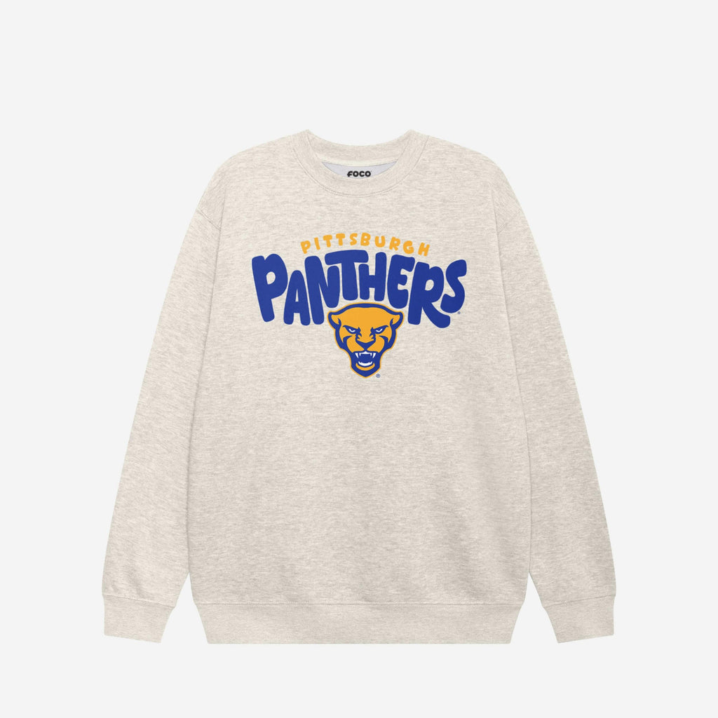 Pittsburgh Panthers Bubble Crew Neck Sweatshirt FOCO S - FOCO.com