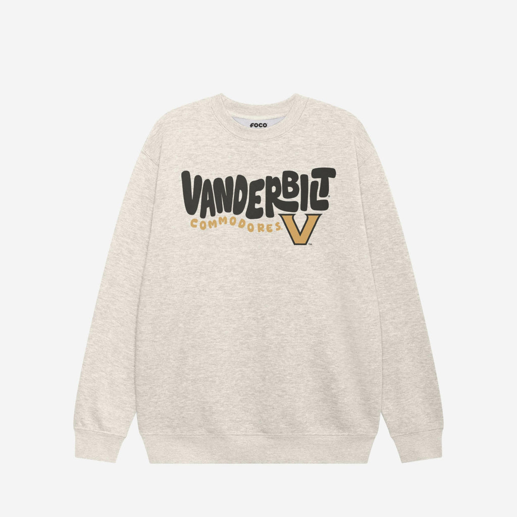 Vanderbilt Commodores Bubble Crew Neck Sweatshirt FOCO S - FOCO.com