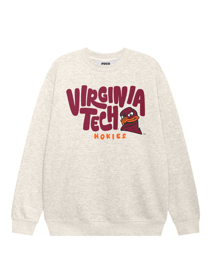 Virginia Tech Hokies Bubble Crew Neck Sweatshirt FOCO S - FOCO.com