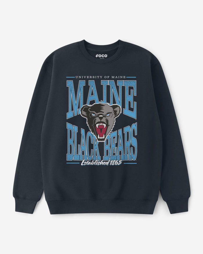 Maine Black Bears Diamond Dynasty Crew Neck Sweatshirt