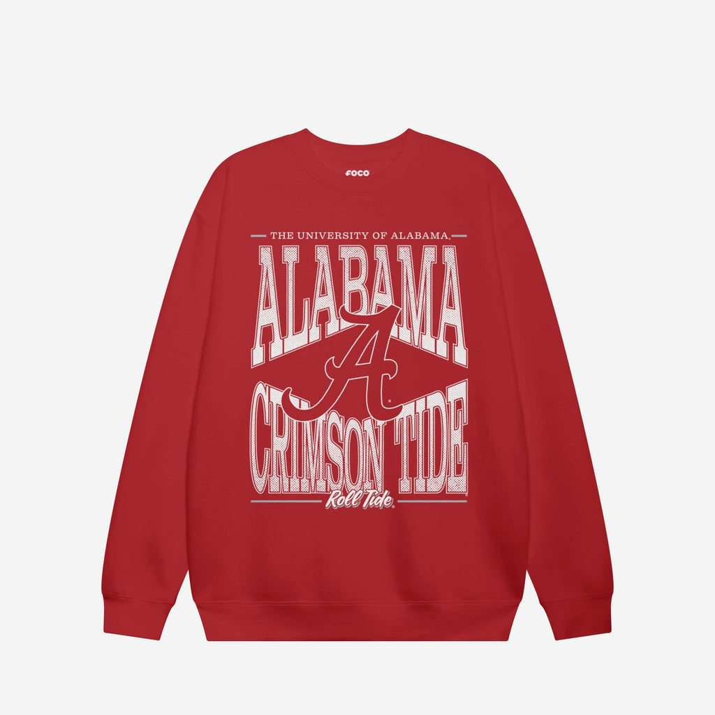 Alabama Crimson Tide Diamond Dynasty Crew Neck Sweatshirt FOCO S - FOCO.com
