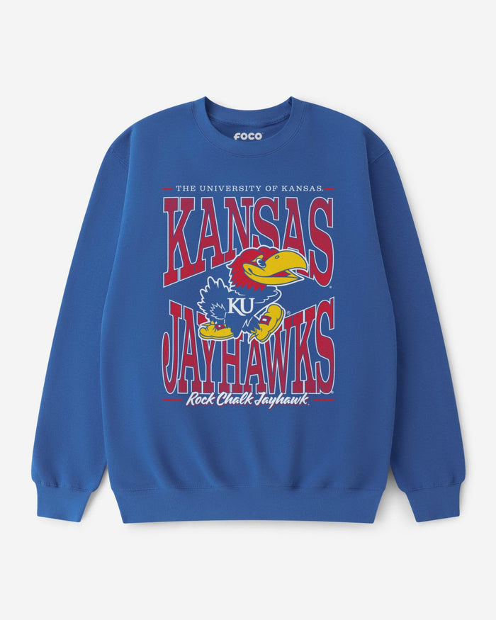 Kansas Jayhawks Diamond Dynasty Crew Neck Sweatshirt