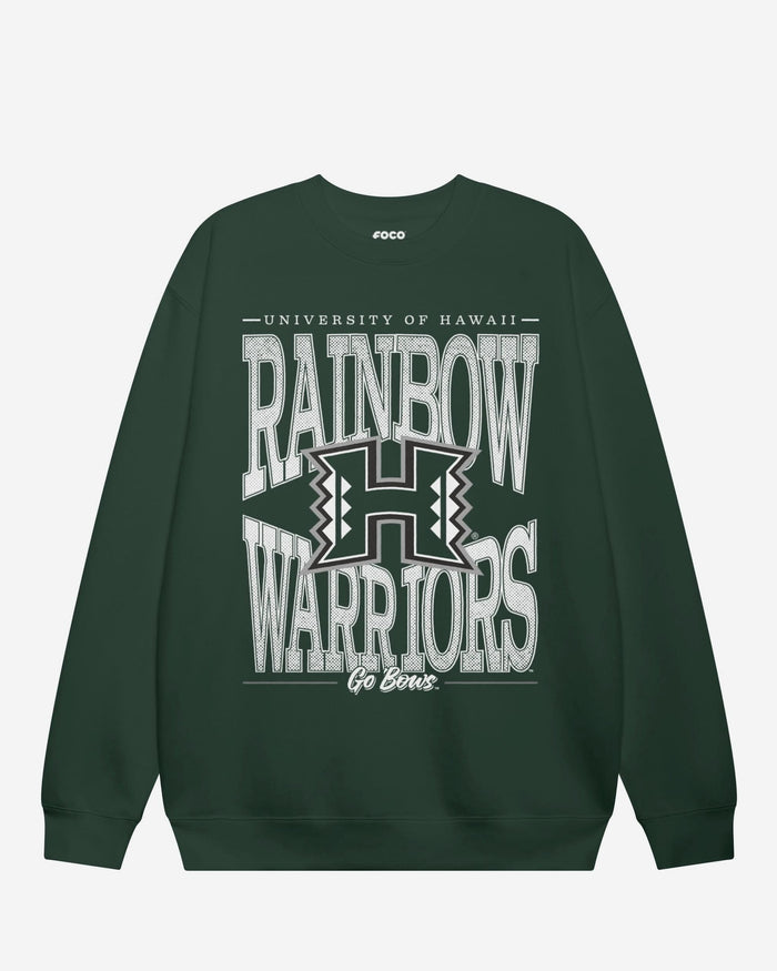 Hawaii Rainbow Warriors Diamond Dynasty Crew Neck Sweatshirt