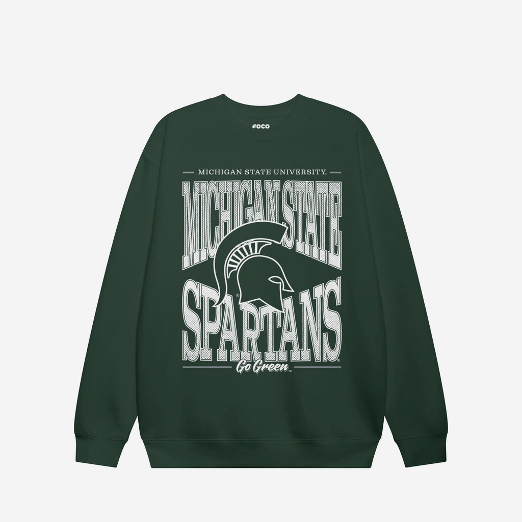 Michigan State Spartans Diamond Dynasty Crew Neck Sweatshirt FOCO S - FOCO.com