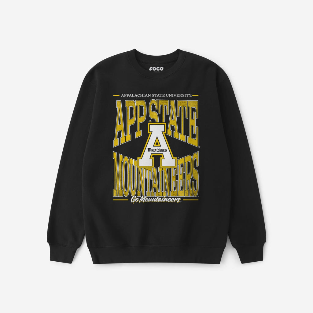 Appalachian State Mountaineers Diamond Dynasty Crew Neck Sweatshirt FOCO S - FOCO.com
