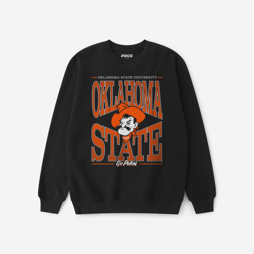 Oklahoma State Cowboys Diamond Dynasty Crew Neck Sweatshirt FOCO S - FOCO.com