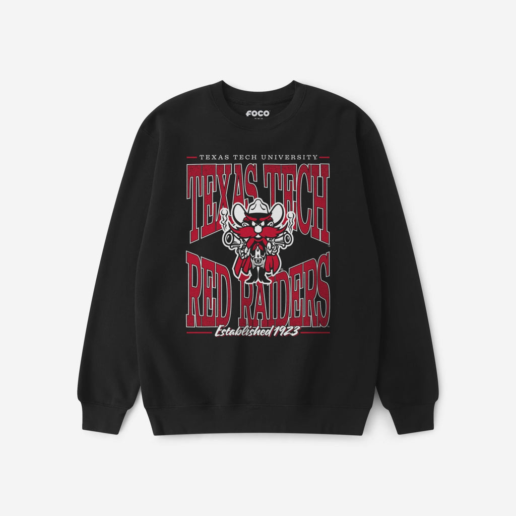 Texas Tech Red Raiders Diamond Dynasty Crew Neck Sweatshirt FOCO S - FOCO.com