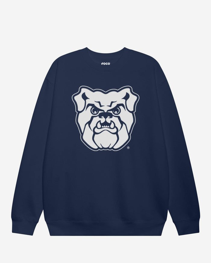 Butler Bulldogs Primary Logo Crew Neck Sweatshirt FOCO Navy S - FOCO.com