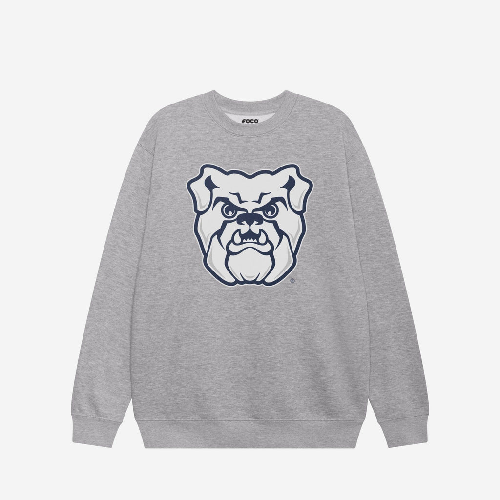Butler Bulldogs Primary Logo Crew Neck Sweatshirt FOCO Athletic Heather S - FOCO.com