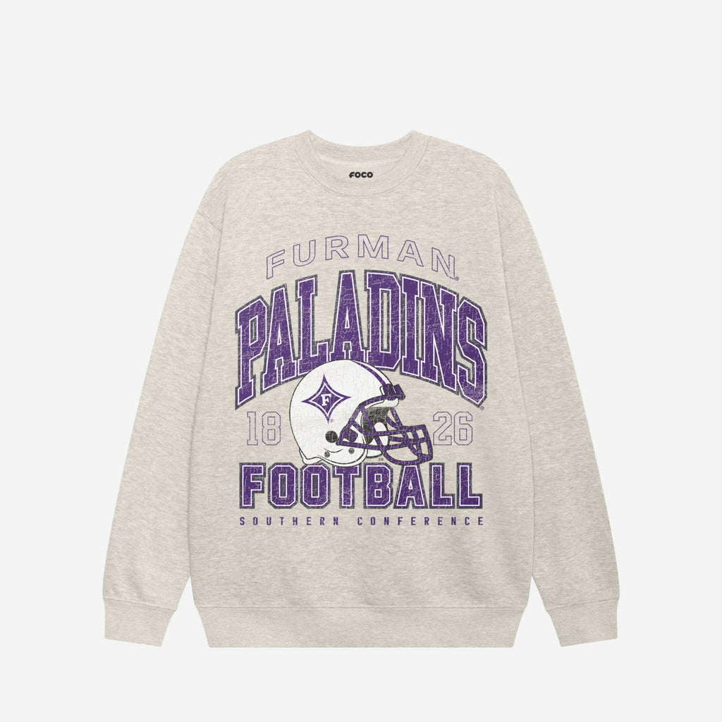 Furman Paladins Varsity Crew Neck Sweatshirt FOCO S - FOCO.com