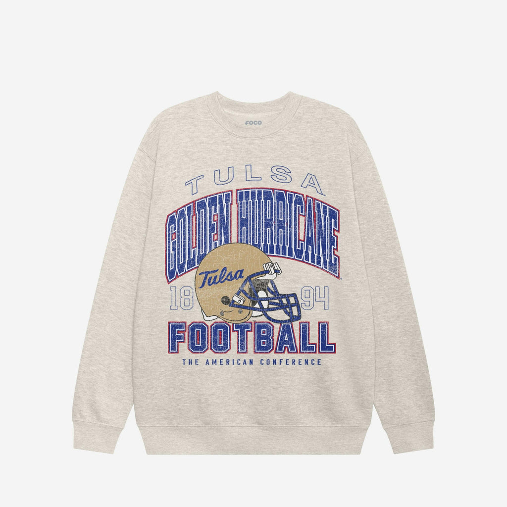 Tulsa Golden Hurricane Varsity Crew Neck Sweatshirt FOCO S - FOCO.com