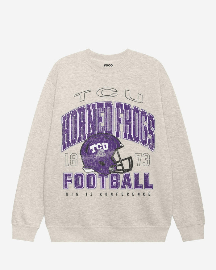 TCU Horned Frogs Varsity Crew Neck Sweatshirt FOCO S - FOCO.com