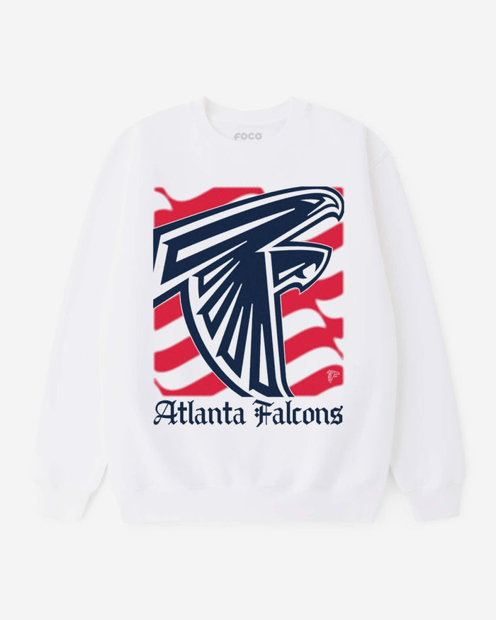Atlanta Falcons American Heritage Wordmark Crew Neck Sweatshirt FOCO S - FOCO.com