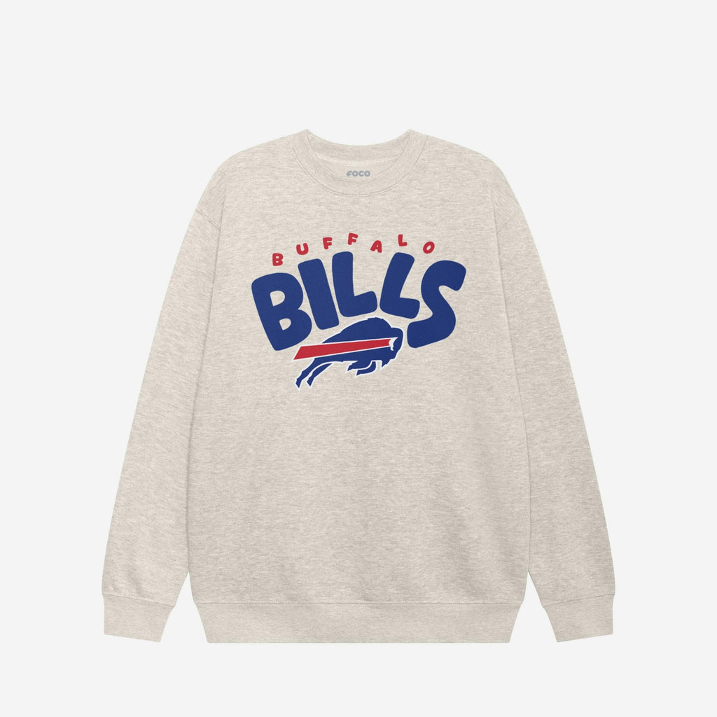 Buffalo Bills Bubble Crew Neck Sweatshirt FOCO S - FOCO.com