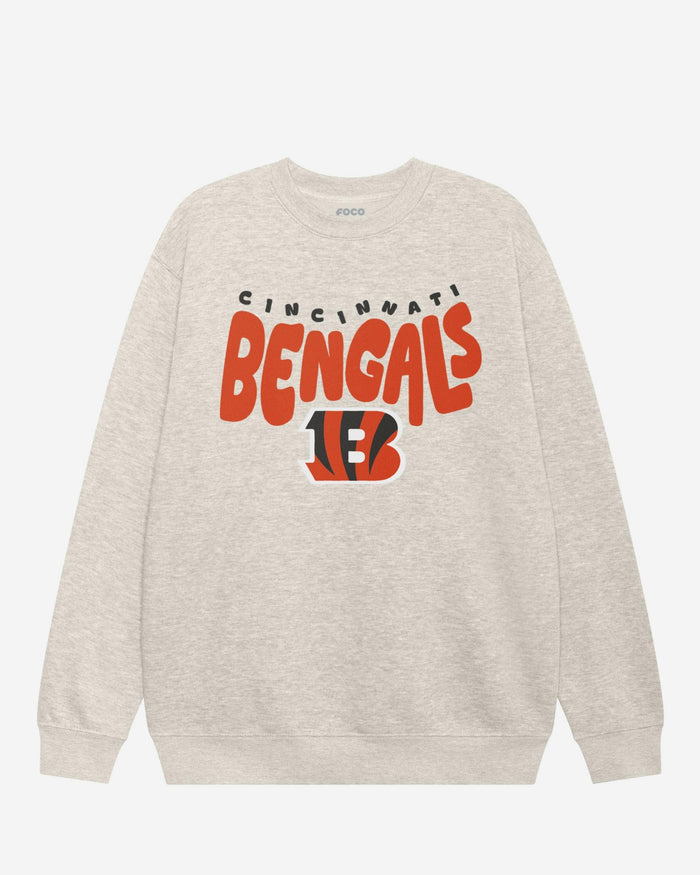 Cincinnati Bengals Bubble Crew Neck Sweatshirt FOCO S - FOCO.com