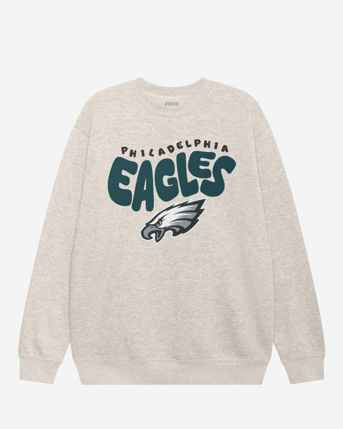 Philadelphia Eagles Bubble Crew Neck Sweatshirt FOCO S - FOCO.com