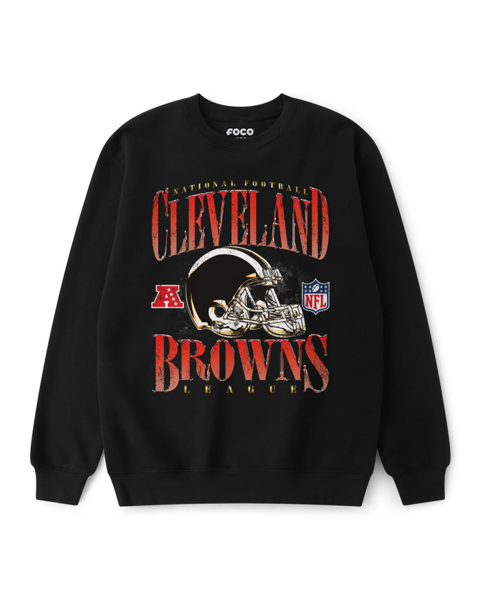 Cleveland Browns Chrome Stack Crew Neck Sweatshirt