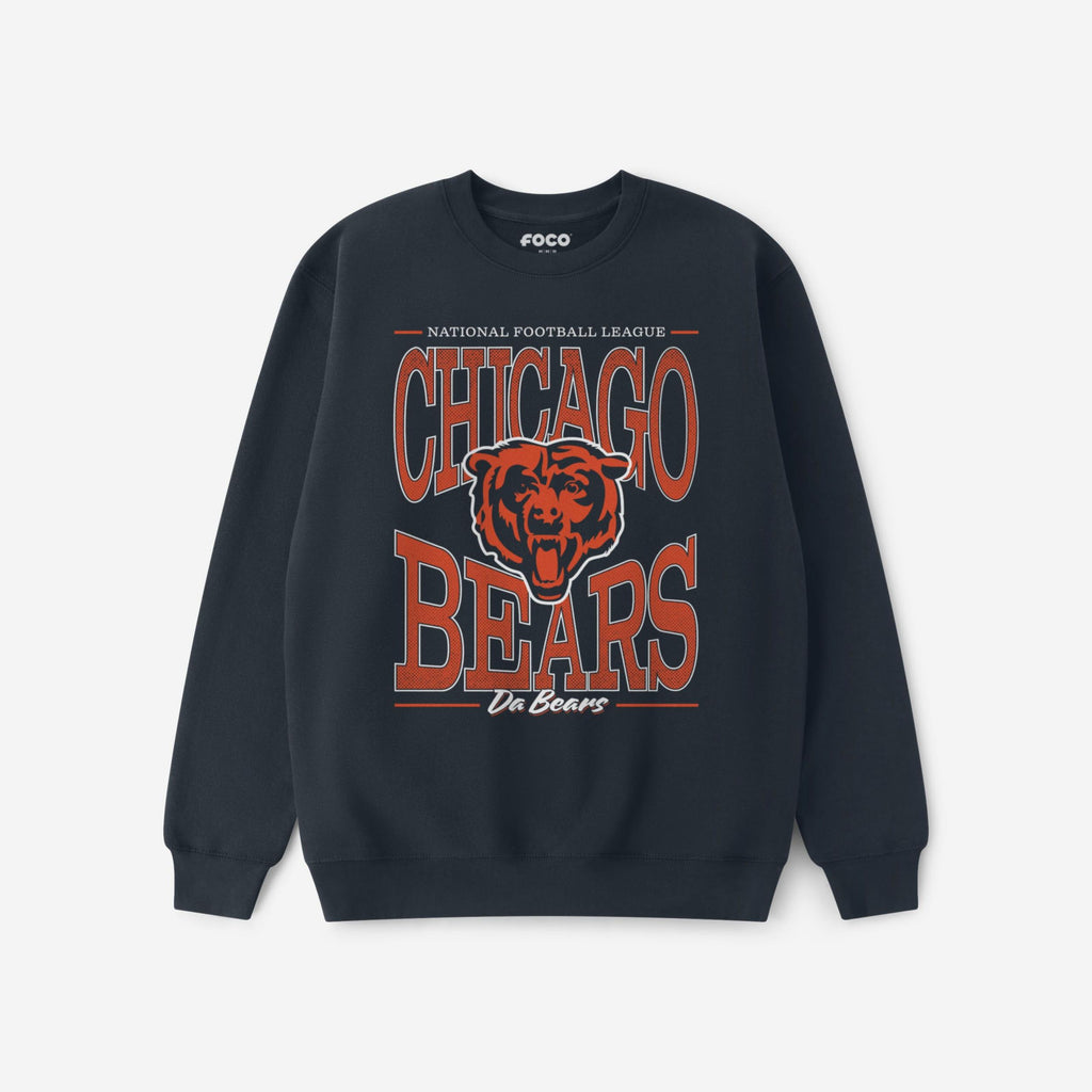 Chicago Bears Diamond Dynasty Crew Neck Sweatshirt FOCO S - FOCO.com