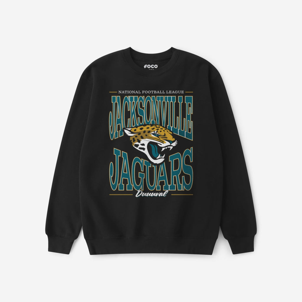 Jacksonville Jaguars Diamond Dynasty Crew Neck Sweatshirt FOCO S - FOCO.com