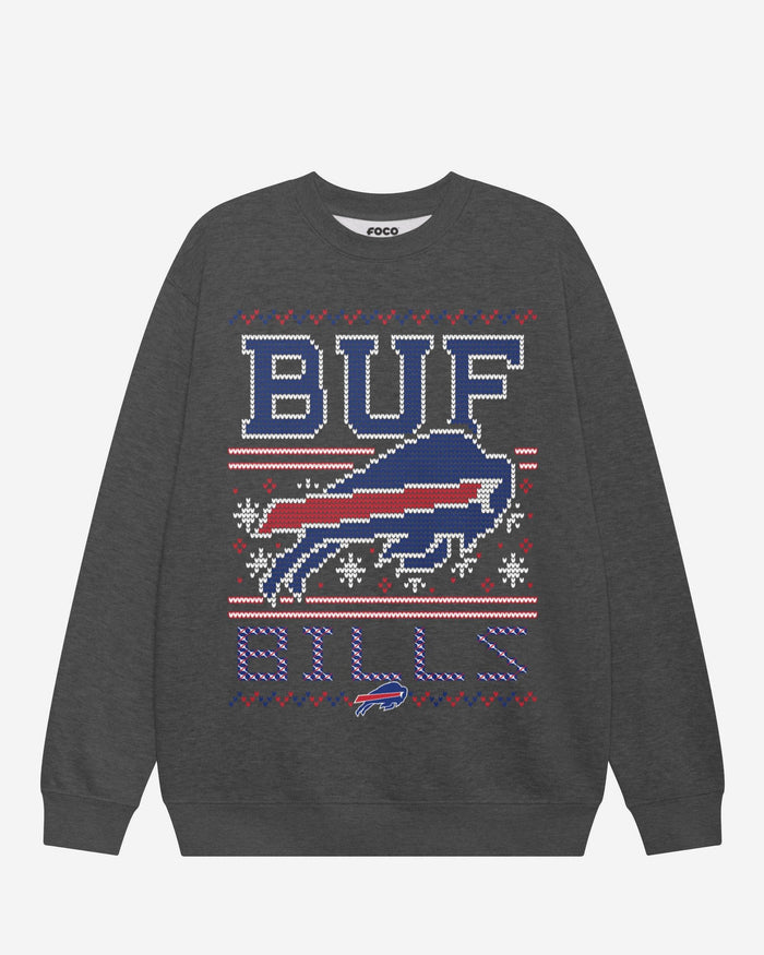 Buffalo Bills Holiday Crew Neck Sweatshirt FOCO S - FOCO.com